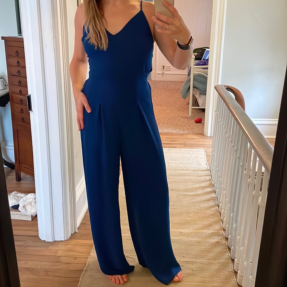 Pink Lily Navy/Teal jumpsuit